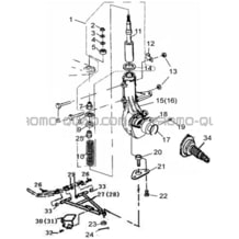 SUSPENSION AVANT pour Hytrack All cylindrical All Years JOBBER eV5