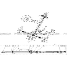 COLONNE DE DIRECTION pour Hytrack All cylindrical All Years JOBBER eV5