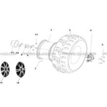 ROUES AVANT pour Hytrack All cylindrical All Years JOBBER eV5