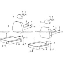 SIEGES pour Hytrack Toutes les cylindrées Toutes les années JOBBER eV5