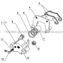 ETRIERS DE FREIN AVANT pour Hytrack All cylindrical All Years JOBBER eV5