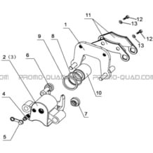 ETRIERS DE FREIN ARRIERE pour Hytrack All cylindrical All Years JOBBER eV5