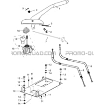 FREIN DE PARC ET LEVIER DE VITESSES pour Hytrack All cylindrical All Years JOBBER eV5