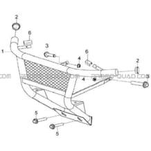 PARE-CHOCS AVANT pour Hytrack Toutes les cylindrées Toutes les années JOBBER eV5 FULL