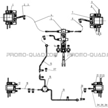 ENSEMBLE DE FREINAGE pour Hytrack All cylindrical All Years JOBBER eV5 FULL