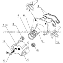 ETRIERS DE FREIN AVANT pour Hytrack Toutes les cylindrées Toutes les années JOBBER eV5 FULL