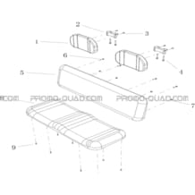 OPTION : KIT BANQUETTE ARRIERE VUE 3 pour Hytrack Toutes les cylindrées Toutes les années JOBBER eV5 FULL