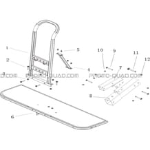 OPTION : KIT BANQUETTE ARRIERE VUE 5 pour Hytrack Toutes les cylindrées Toutes les années JOBBER eV5 FULL