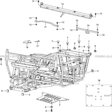 CHASSIS pour Hytrack Toutes les cylindrées Toutes les années JOBBER eV5 MAXX