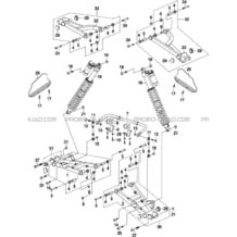 SUSPENSION ARRIERE pour Hytrack Toutes les cylindrées Toutes les années JOBBER eV5 MAXX