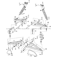 SUSPENSION AVANT pour Hytrack Toutes les cylindrées Toutes les années JOBBER eV5 MAXX