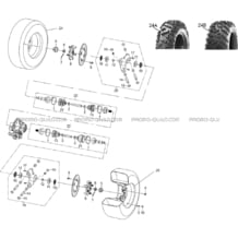 ESSIEU ARRIERE pour Hytrack Toutes les cylindrées Toutes les années JOBBER eV5 MAXX