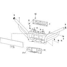 PARE-CHOCS pour Hytrack Toutes les cylindrées Toutes les années JOBBER eV5 MAXX