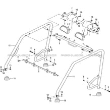 ENSEMBLE ARCEAUX pour Hytrack Toutes les cylindrées Toutes les années JOBBER eV5 MAXX