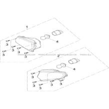 ECLAIRAGE AVANT pour Hytrack All cylindrical All Years JOBBER eV5 MAXX