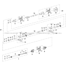 ARBRES DE TRANSMISSION pour Hytrack All cylindrical All Years JOBBER eV5 MAXX