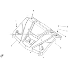 TOIT (OPTION) pour Hytrack Toutes les cylindrées Toutes les années JOBBER T-BOSS 500