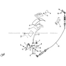 SELECTEUR DE VITESSES pour Hytrack Toutes les cylindrées Toutes les années JOBBER T-BOSS 500