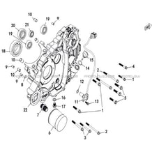 CARTER MOTEUR GAUCHE pour Hytrack Toutes les cylindrées Toutes les années JOBBER T-BOSS 500