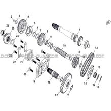 TRANSMISSION I pour Hytrack Toutes les cylindrées Toutes les années JOBBER T-BOSS 500