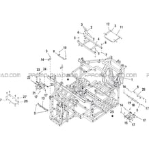 CHASSIS pour Hytrack Toutes les cylindrées Toutes les années JOBBER T-BOSS 550