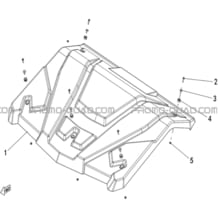 TOIT (OPTION) pour Hytrack All cylindrical All Years JOBBER T-BOSS 550