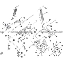 SUSPENSION ARRIERE pour Hytrack All cylindrical All Years JOBBER T-BOSS 550