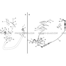 SELECTEUR DE VITESSES pour Hytrack Toutes les cylindrées Toutes les années JOBBER T-BOSS 550