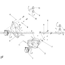 FEUX DE ROUTE ET FEUX ARRIERE pour Hytrack All cylindrical All Years JOBBER T-BOSS 550