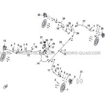 SYSTEME DE FREINAGE pour Hytrack Toutes les cylindrées Toutes les années JOBBER T-BOSS 550