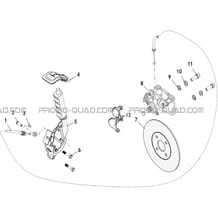 SYSTEME DE FREINAGE DU FREIN DE PARC A CABLE pour Hytrack Toutes les cylindrées Toutes les années JOBBER T-BOSS 550