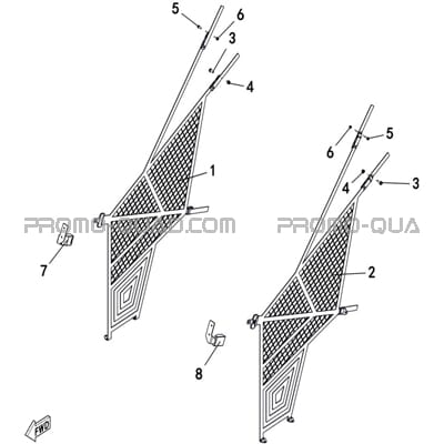 FILETS DE PROTECTION  Hytrack  Toutes les années Toutes les cylindrées  pièces OEMFILETS DE PROTECTION  Hytrack  Toutes les années Toutes les cylindrées  pièces OEM