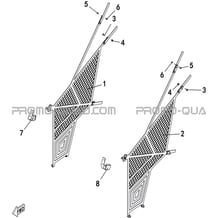 FILETS DE PROTECTION pour Hytrack All cylindrical All Years JOBBER T-BOSS 550