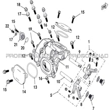 CACHE-CULBUTEURS pour Hytrack All cylindrical All Years JOBBER T-BOSS 550