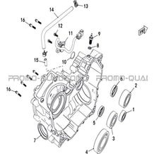 CARTER MOTEUR DROIT pour Hytrack Toutes les cylindrées Toutes les années JOBBER T-BOSS 550