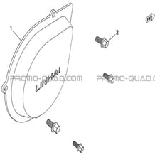 CACHE GAUCHE pour Hytrack Toutes les cylindrées Toutes les années JOBBER T-BOSS 550