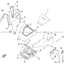 CARROSSERIE AVANT pour Hytrack Toutes les cylindrées Toutes les années JOBBER T-BOSS 570
