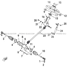 COLONNE DE DIRECTION pour Hytrack Toutes les cylindrées Toutes les années JOBBER T-BOSS 570