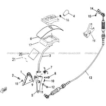 SELECTEUR DE VITESSES pour Hytrack Toutes les cylindrées Toutes les années JOBBER T-BOSS 570
