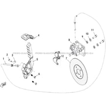 SYSTEME DE FREINAGE DU FREIN DE PARC A CABLE pour Hytrack Toutes les cylindrées Toutes les années JOBBER T-BOSS 570