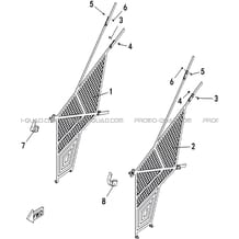 FILETS DE PROTECTION pour Hytrack Toutes les cylindrées Toutes les années JOBBER T-BOSS 570