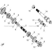 TRANSMISSION I pour Hytrack Toutes les cylindrées Toutes les années JOBBER T-BOSS 570