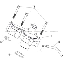 ENSEMBLE POMPE A EAU pour Hytrack Toutes les cylindrées Toutes les années JOBBER T-BOSS 570