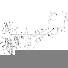 CIRCUIT DE REFROIDISSEMENT pour Hytrack Toutes les cylindrées Toutes les années JOBBER T-BOSS 570