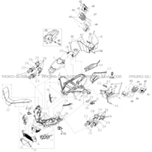 CARROSSERIE AVANT   CHASSIS pour Hytrack Toutes les cylindrées Toutes les années MP4