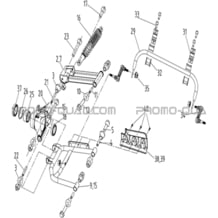 SUSPENSIONS ARRIERE pour Hytrack All cylindrical All Years MP4