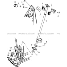 COLONNE DE DIRECTION pour Hytrack All cylindrical All Years MP4