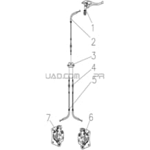 SYSTEME DE FREINAGE DU FREIN DE PARC A CABLE pour Hytrack All cylindrical All Years MP4