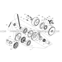 EMBIELLAGE   ROUE LIBRE DEMARREUR pour Masai Toutes les cylindrées Toutes les années A330 - A330 Ultimate