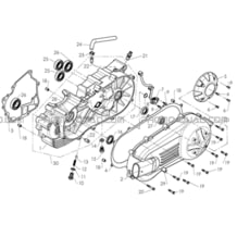 CARTER BAS MOTEUR GAUCHE pour Masai Toutes les cylindrées Toutes les années A330 - A330 Ultimate